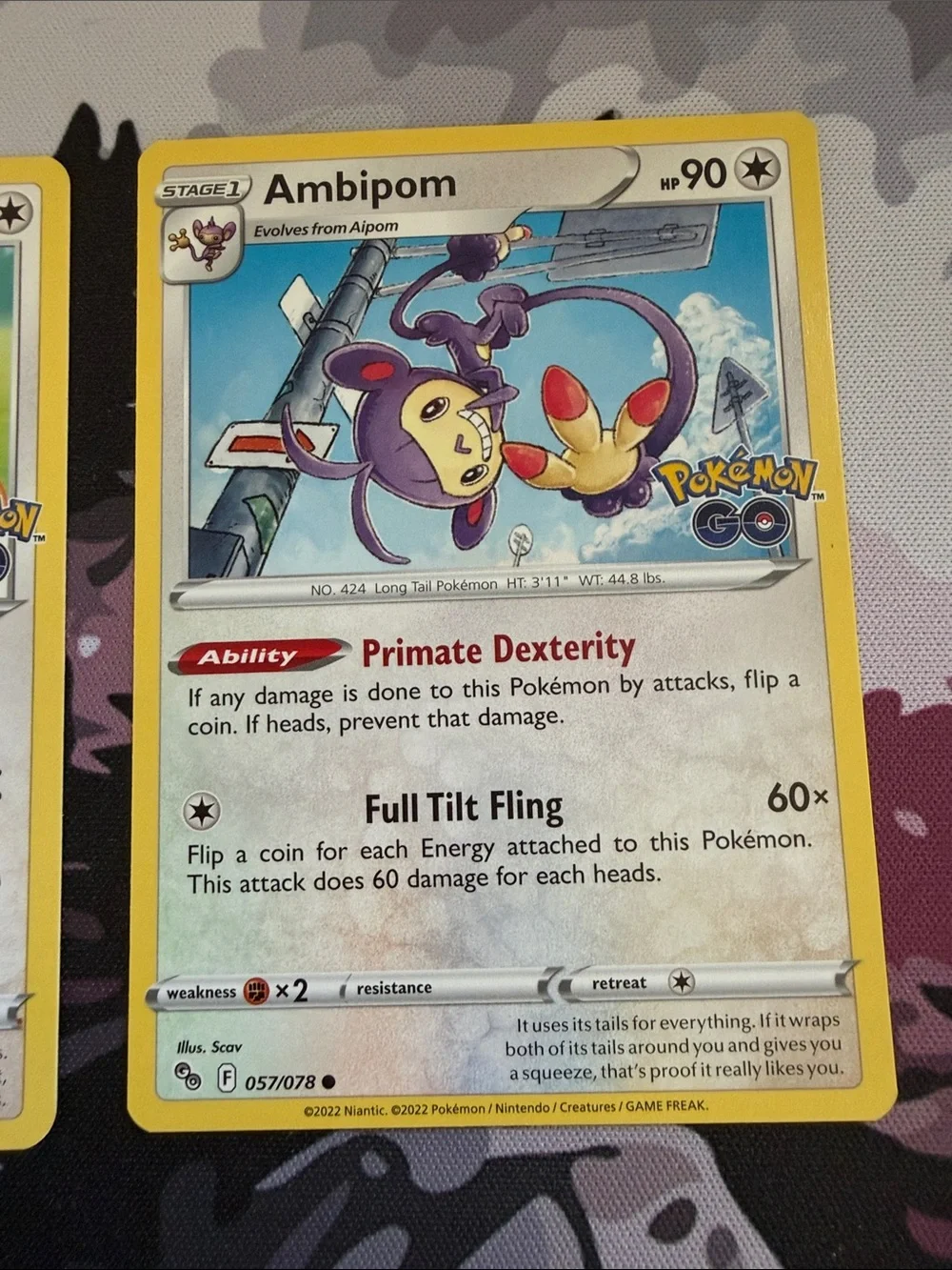 Aipom & Ambipom Collection Lot | Paradox Rift, Twilight Masquerade & Pokémon GO